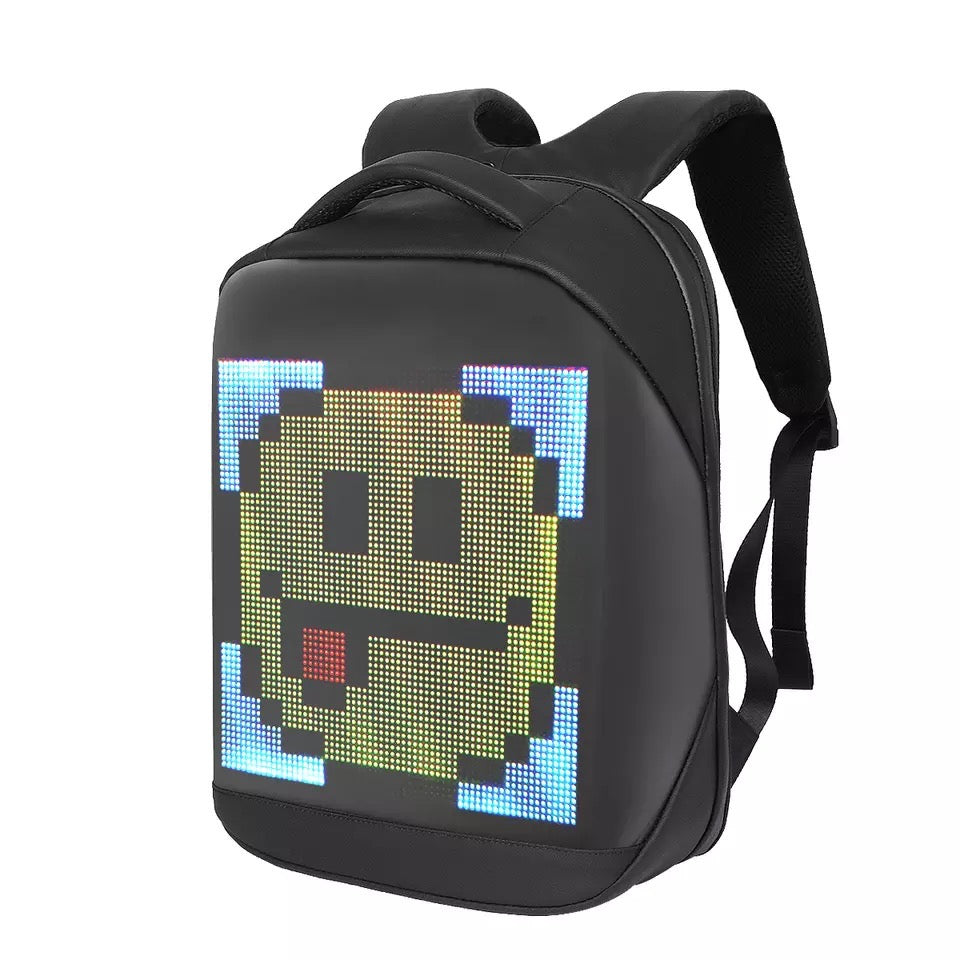 Light up Your Style with Our LED Display Backpack - Customize Your Own LED Patterns, GIFs, and Text!